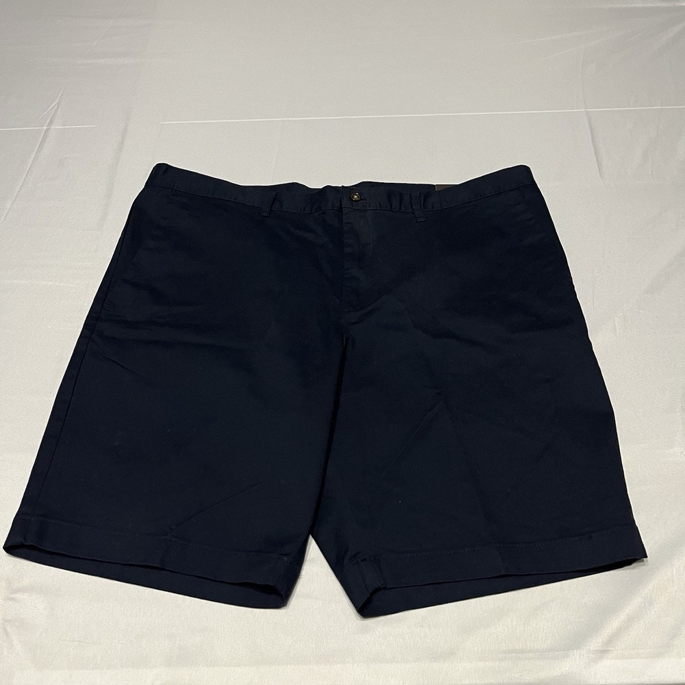 NWT Michael Kors Tailored Classic Fit Chino Shorts 40 Midnight Navy Blue $89